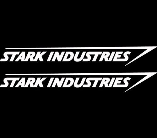 Stark Industries Sticker Vinyl Decal Marvel Iron Man Avengers Car Window X2, Die Cut Vinyl Decal For Windows, Cars, Trucks, Tool