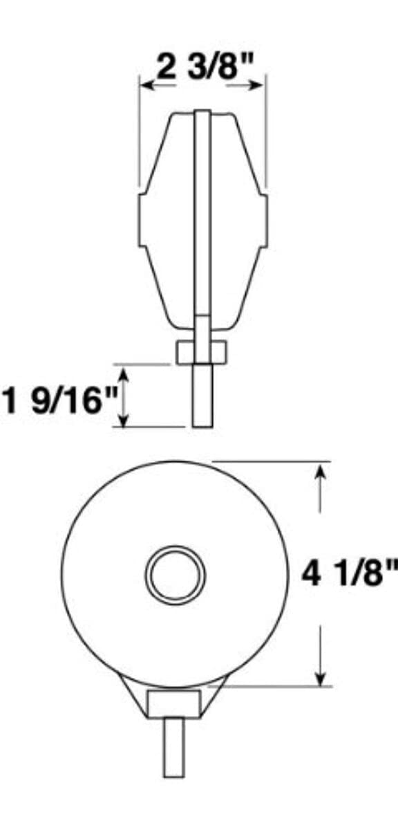 Peterson Round Amber/Red Combination Light