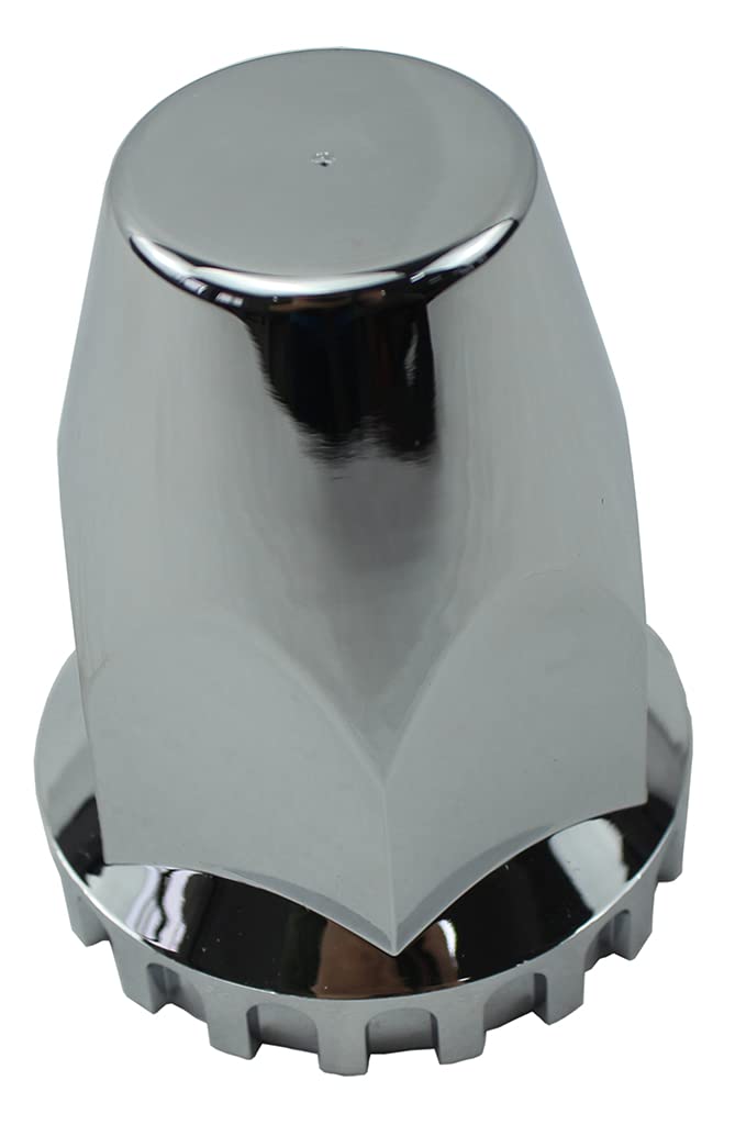 JIUXI ABS Chrome Plastic 33mm Thread-on Standard Lug Nut Covers for Semi Trucks (Pack of 20)