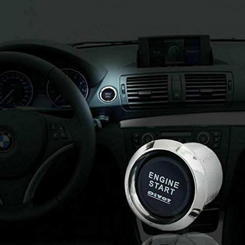 Push Start Button, Machswon Car 12V Led Engine Start Push Button Switch Ignition Input Kit