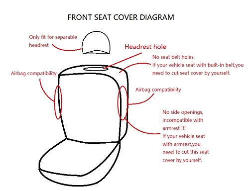 Flying Banner Car Seat Covers 2 Front Seats Mesh Fabric Splicing Polyester Cover Black With Green Color