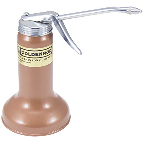 Goldenrod (625) Pistol Pump Oiler With Straight Spout - 10 Oz. Capacity