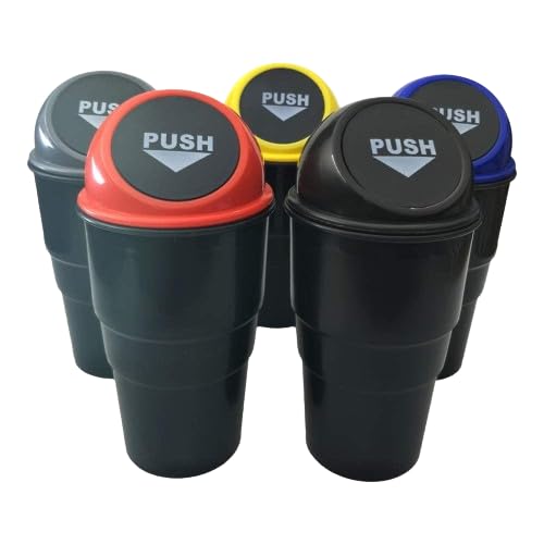 MAISON Mini Car Trash Bin Can Holder Dustbin Car  Multi Color