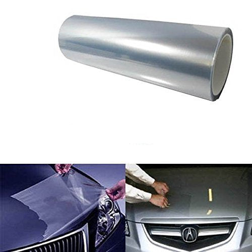 Diyah 12 X 48 Inches Self Adhesive Headlight, Tail Lights, Fog Lights Tint Vinyl Film (Clear)