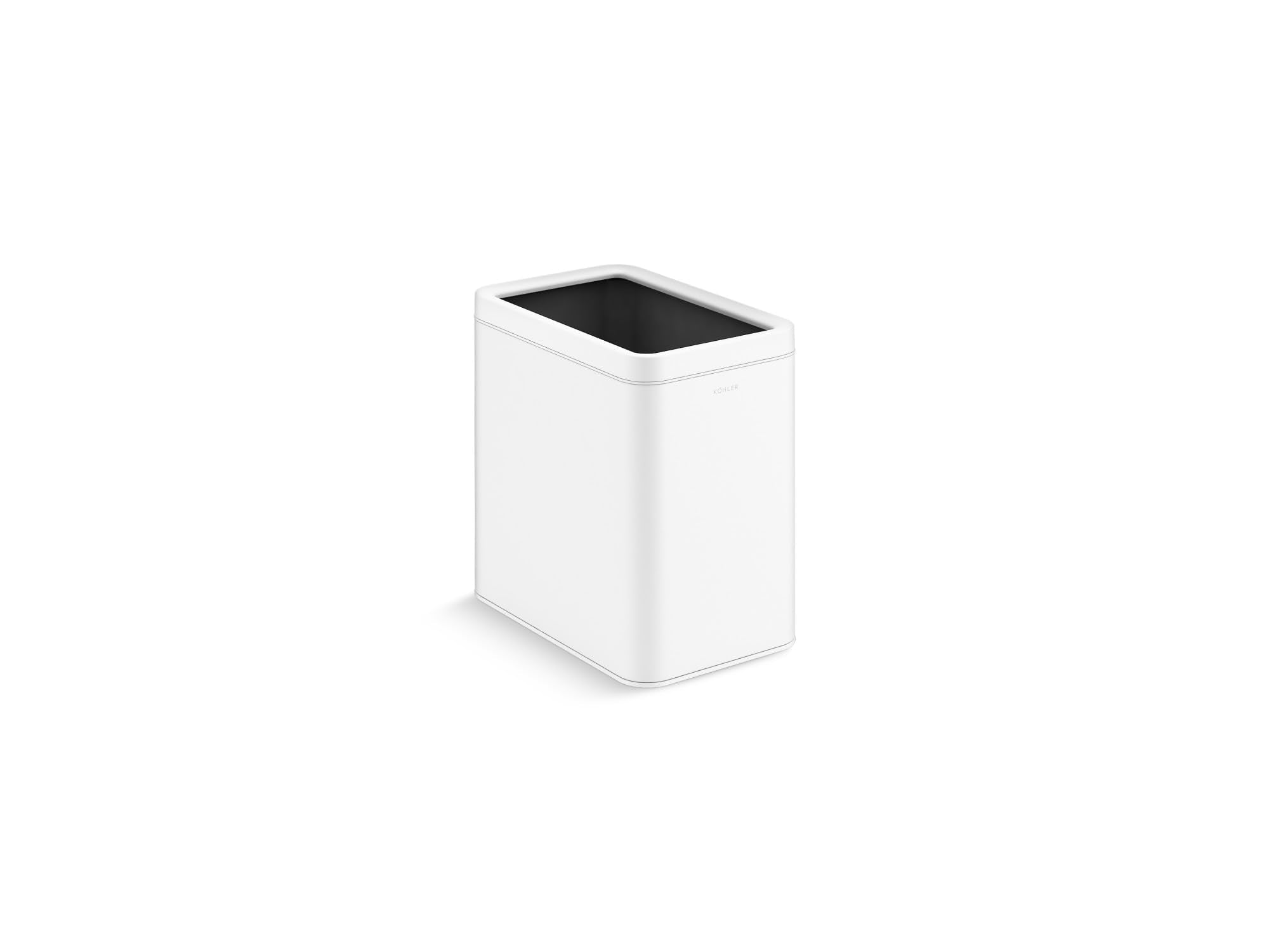 Kohler K-31314-Stw 25-Liter Open-Top Trash Can, White Stainless Steel