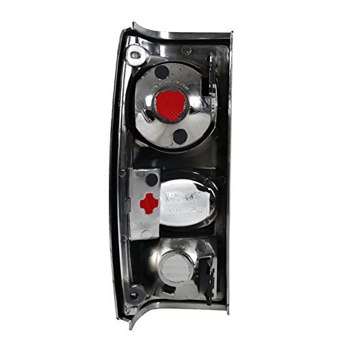 Spec-D Tuning Black Tail Lights Reverse Rear Brake Lamp Compatible with 1982-1993 Chevy S10, 1983-1994 Chevy S10 Blazer, 1983-1990 GMC S15, 1991-1993 GMC Sonoma Left + Right Pair Assembly