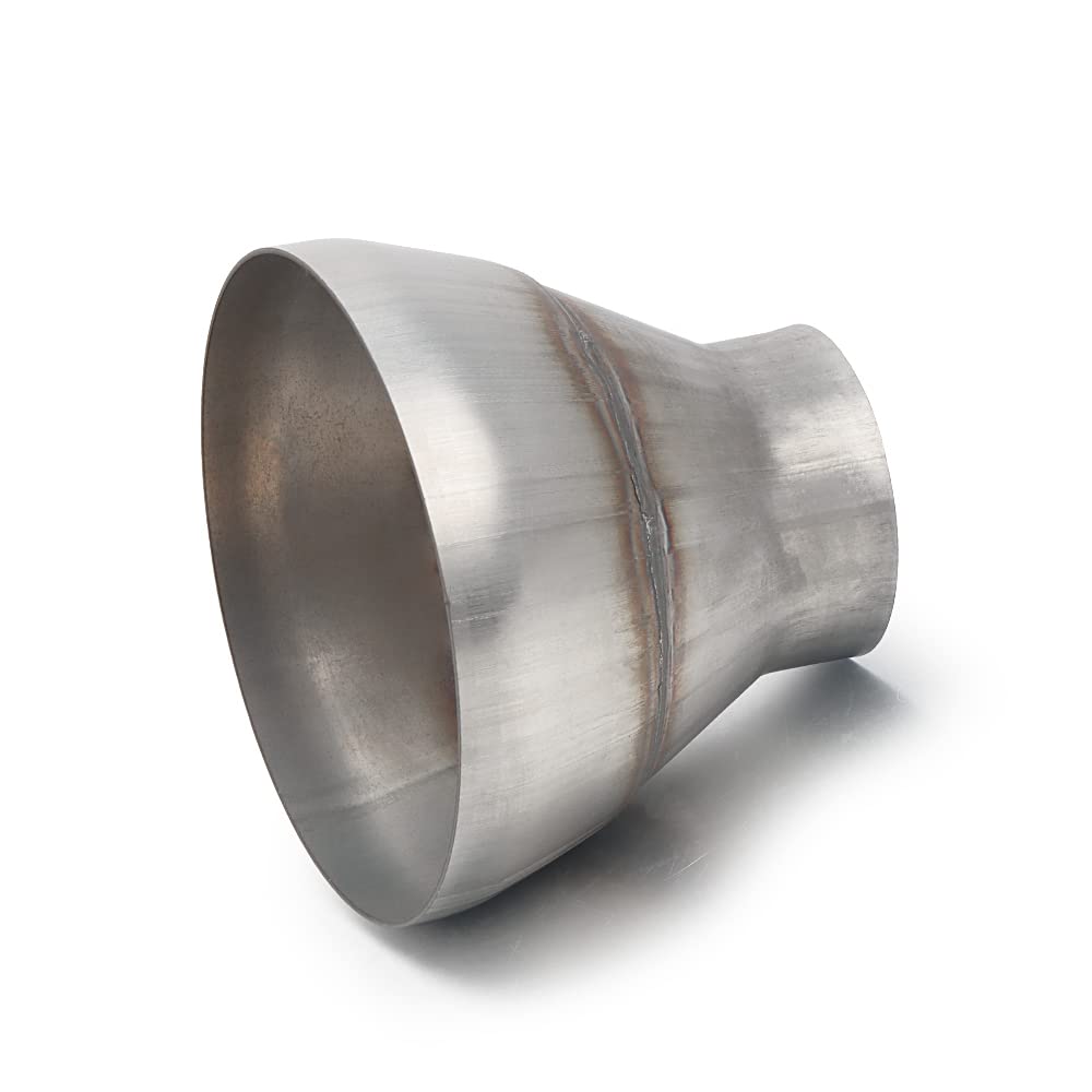 A-Karck Exhaust Adapter Connector 2.5' Od To 5' Od, Exhaust Pipe Reducer 4' Overall Length 304 Stainless Steel