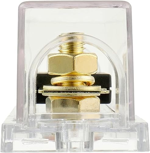 Bojack 0/2/4 Gauge Anl Fuse Holder And 50 Amp Fuses For 0-4 Gauge Automotive Fuse Block (Pack Of 2)