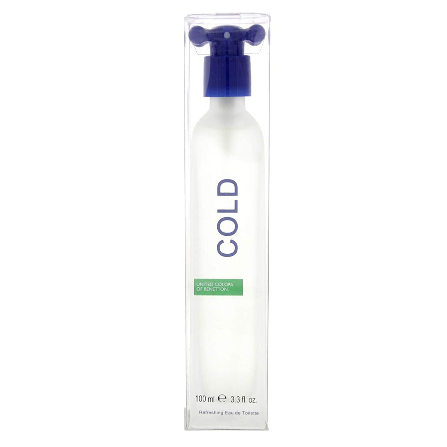 Cold By United Colors Of Benetton For Men. Eau De Toilette Spray 3.3 Ounce-New