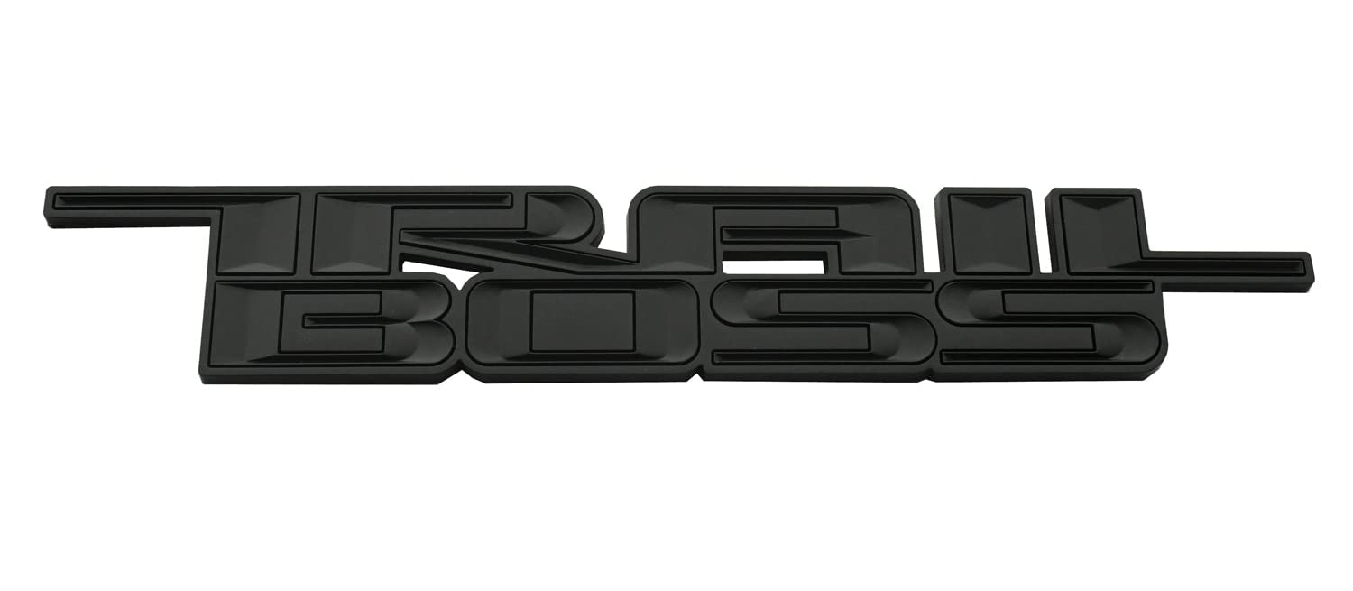 Ssdd 2019-2021 Trail Boss Emblem 3D Badge Side Decal Nameplate Sticker Replacement For Chevy Silverado 1500 2500 Hd (Matte Black), Ch-Trail