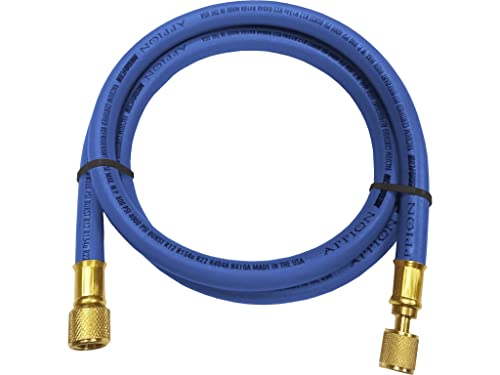 Appion 9802805 Mh380006Eab 3/8 Diameter Hose, 3/8 Fl To 1/4 Fl Vacuum Certified Refrigerant Hose, 6', Blue