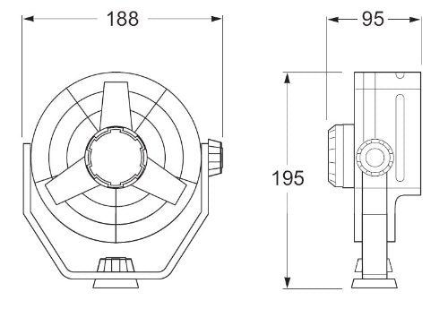 Hella 003361002 12V 2-Speed Turbo Fan, Multi