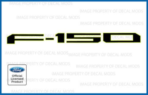 Decal Mods 2018-2020 Tailgate (Thin) Decals Stickers (Thin) Letters Kit Insert Indent For Ford F150 (2018-2020) (Green Monster -
