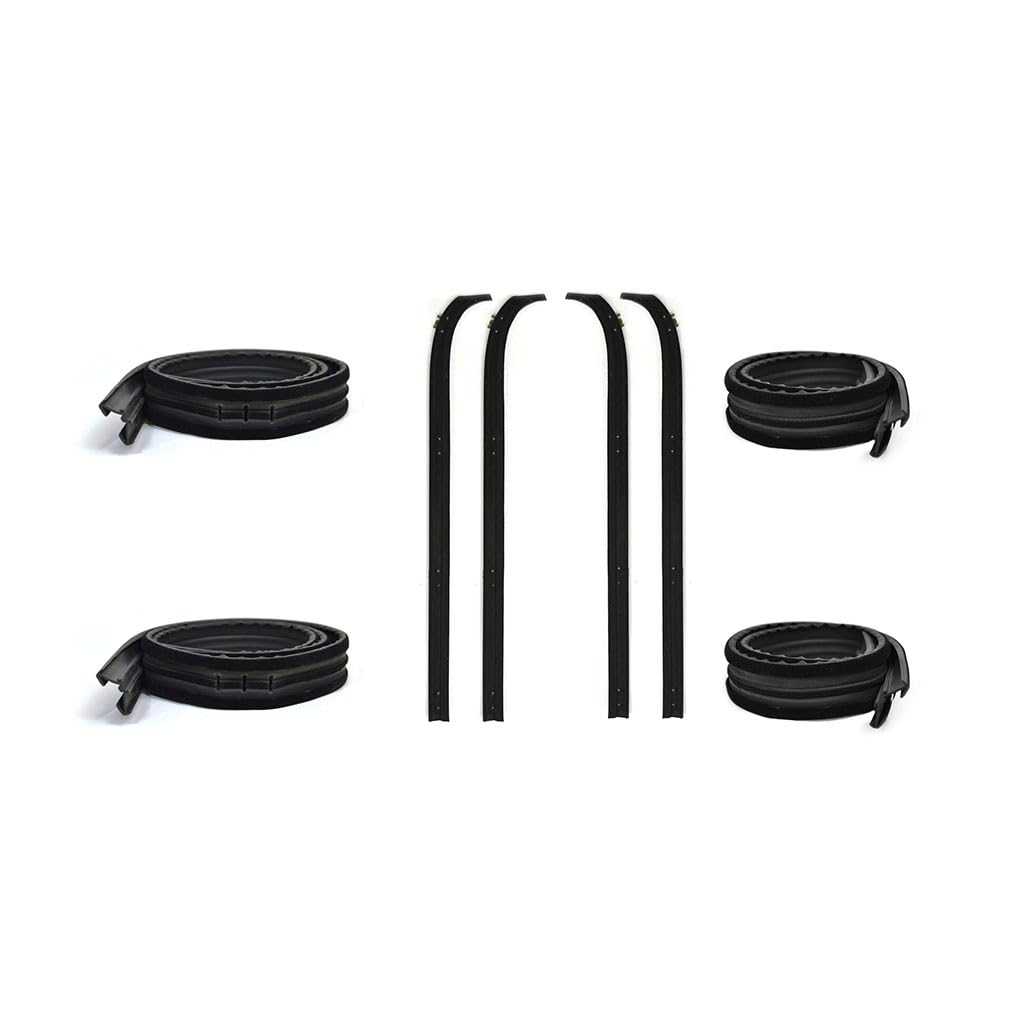 Fairchild Automotive Kd1003B Weatherstrip Kit (Front Inner & Outer Belt, Upper Channel & Division Bar Channel Kit, Driver Side &