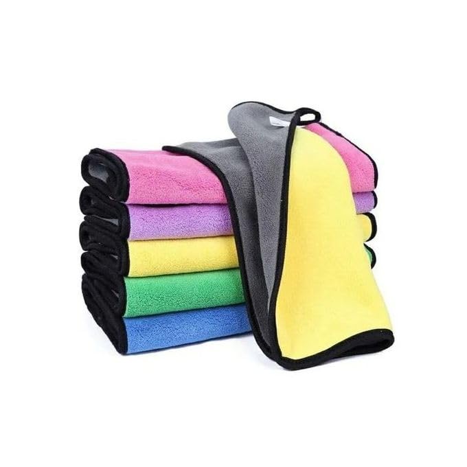 Gone TM Microfiber Cloth Towel 500 GSM, Pack of 2, for Cycle Car Bike Automobile Dust Exterior Parts Bonut Surface Components Cl