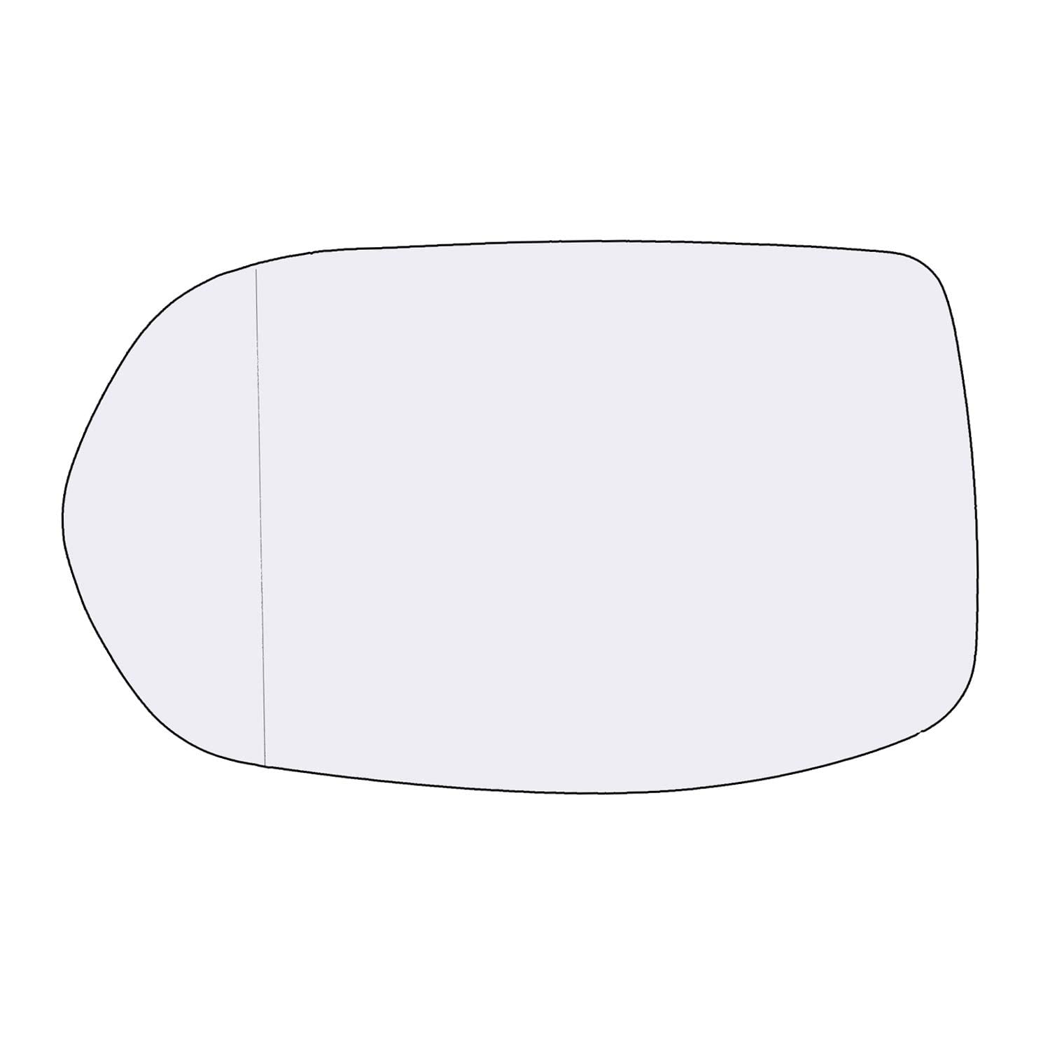 Driver Side Mirror Glass Assembly With Plastic Backing Plate (Non-Heated) Compatible With 2012-2016 Honda Crv, 2016-2020 Hrv