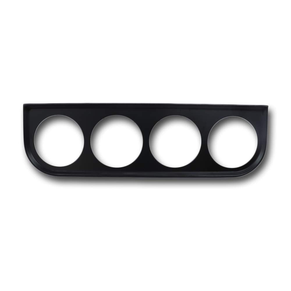 Motor Meter Racing Universal 2-1/16'' 52Mm Quad Gauge Mounting Panel Four Holes Black