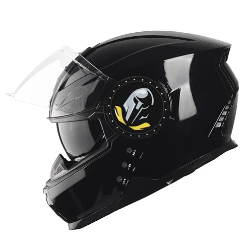 Steelbird Bluetooth Full Face Isi Certified Helmet For Men With Inner Smoke Sun Shield | Sbh40 7Wings (Xlarge 620 Mm, Matt Bla