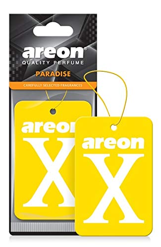 Areon X Xv18D Hanging Best Car Air Freshener Paradise Scent, Paper Hanging Ornaments, Long Lasting Scent For Car Or Home 12 Pack