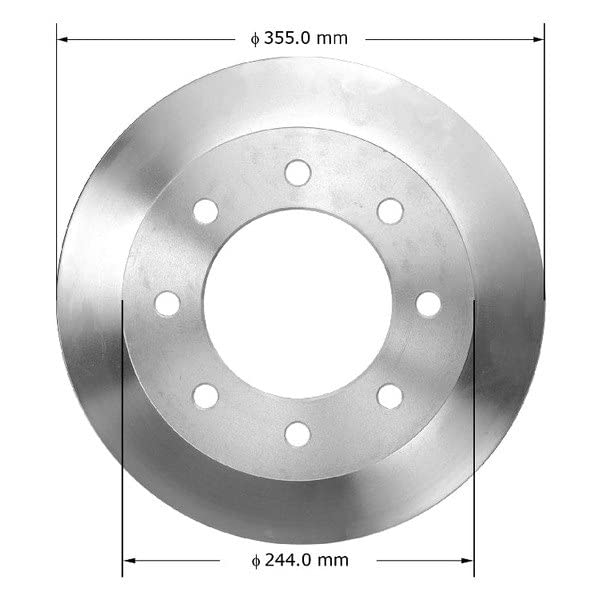 Bendix Premium Prt6076 Rear Brake Rotor For Chevrolet Silverado 3500 Hd 2019-2011, Gmc Sierra 3500 Hd 2019-2011