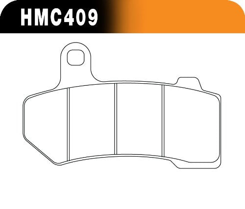 Hawk Performance HMC409HH Metallic Motorcycle Brake Pad Set