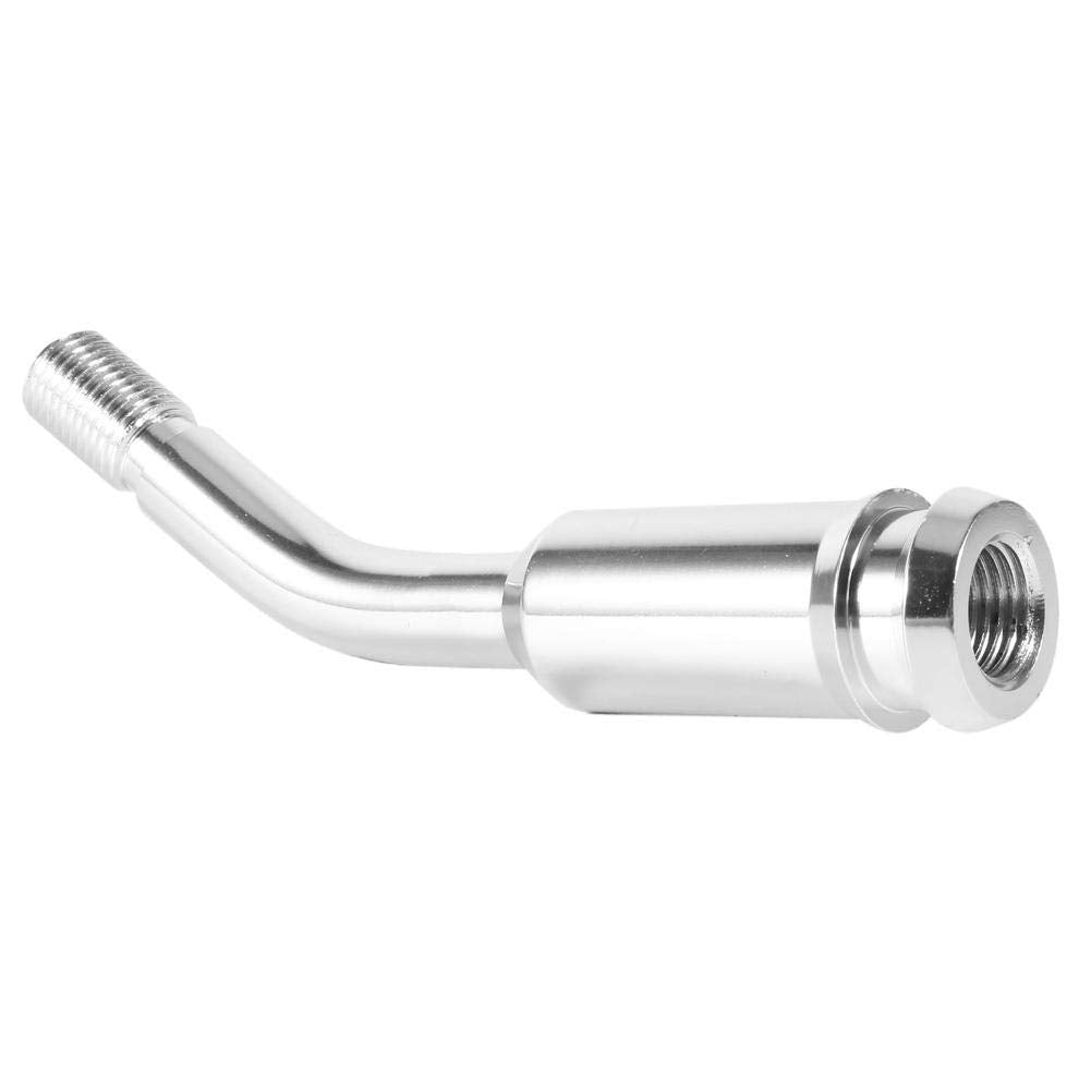 Dweekiy Gear Stick Extension, 5Inch Gear Shifter Stick Lever Bend Extension Shift Knob Extender For T4 Silver