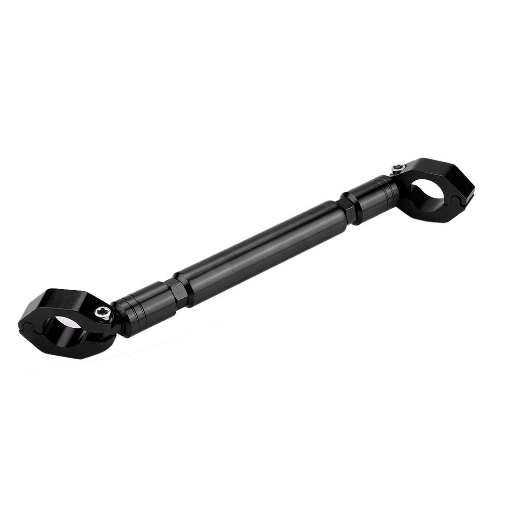Aramox Motorcycle Balance Bar, Universal 22Mm Aluminum Alloy Cross Bar Handlebar Motorbike Reinforce Lever Accessories (Black)