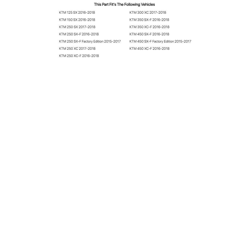 Acerbis Front Number Plate 16 Ktm Orange For Ktm 250 Xc 2017-2018