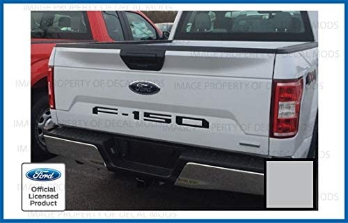 Decal Mods Tailgate Insert Decals Letters Inlays Indent Stickers (Thin) For Ford F150 (2018-2020) (Metallic Silver) - Cms