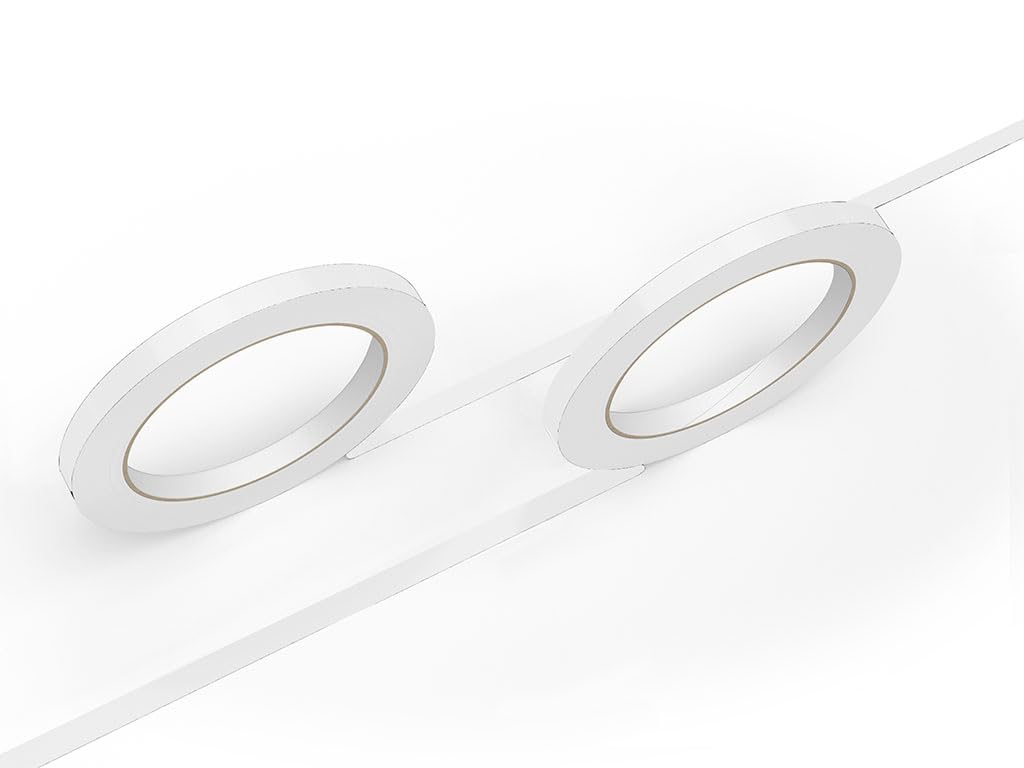 3M 50 Matte White Matte Vinyl Pinstriping Tape - Vinyl Striping Lines Stickers, Striping (1/4In X 150Ft Roll)