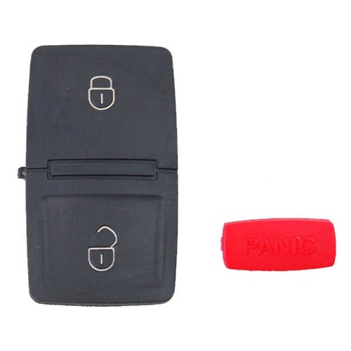 Hqrp Key Button Pad 2 Buttons + Panica Repair Folding Flip Key Fob Compatible With Seat Ibiza 2002 2003 2004 2005 2006 02 03 04 
