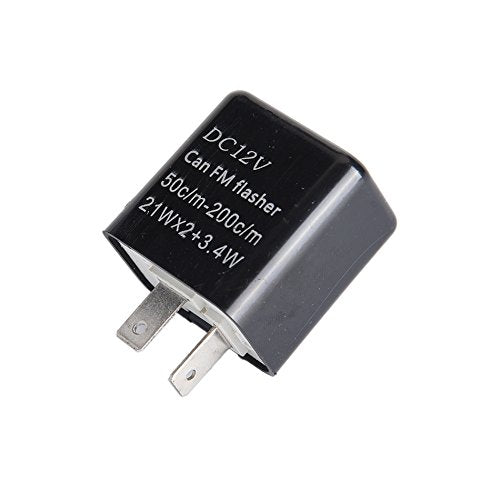 12V Speed Adjustable 2 Pin Direct Replacement Compatible Led Electronic Flasher Relay Fix Car And Motorcycle Turn Signal & Hazard Warn Hyper Flash Relay