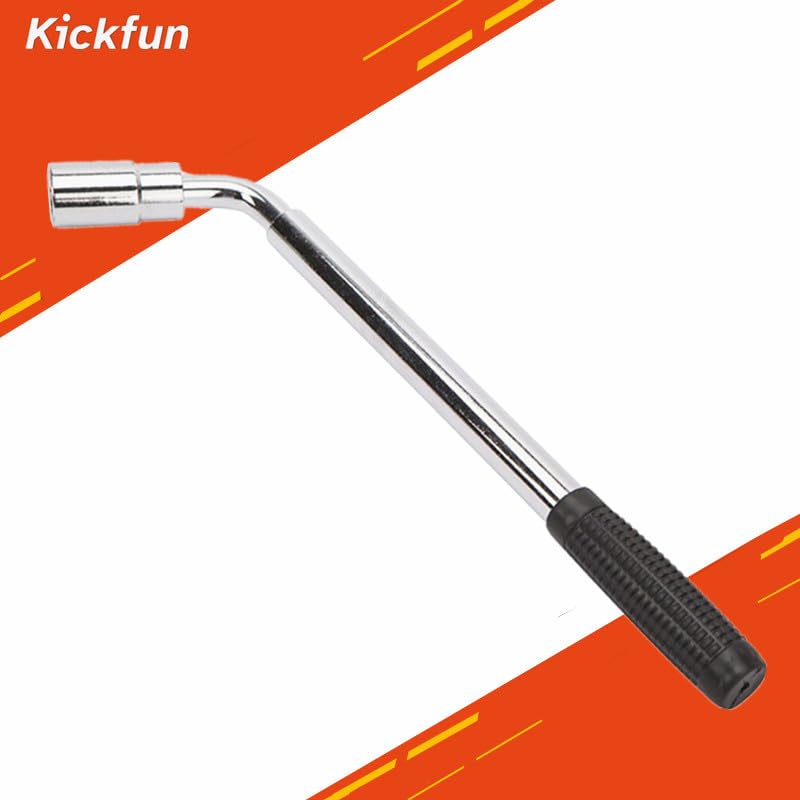 Kickfun Universal Lug Wrench - 17Mm, 19Mm, 21Mm & 23Mm Wheel Nut Wrench (20'')
