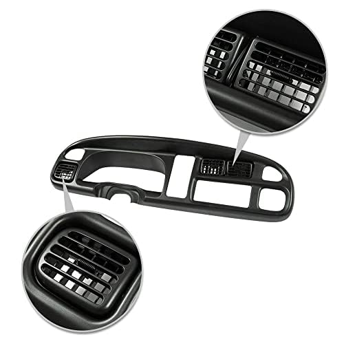 Pit66 Dash Board Bezel Cover Compatible With 1998-2002 Dodge Ram 1500 2500 3500/1998-2002 Dodge Ram 2500 3500Instrument Panel Co