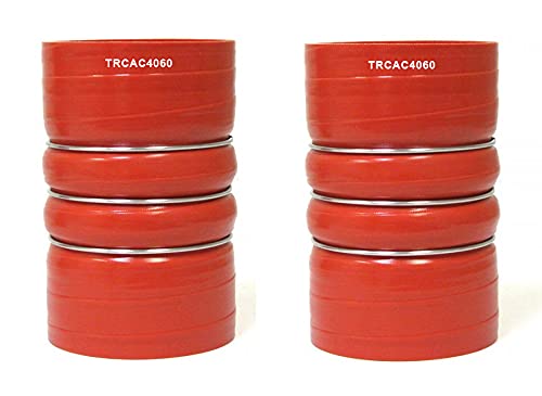 2 Pack Of Torque Silicone Cac Charge Air Cooler Hump Hose 4 X 6 For Semi Trucks (2 X Trcac4060)