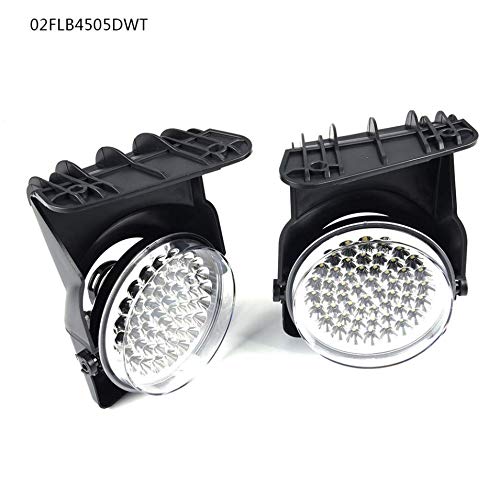 Pit66 Led Fog Lights, Compatible With 03-06 Gmc Sierra 1500 2500 3500/07 Gmc Sierra Classic(Not Fit For Denali|C3 Models) Fog La