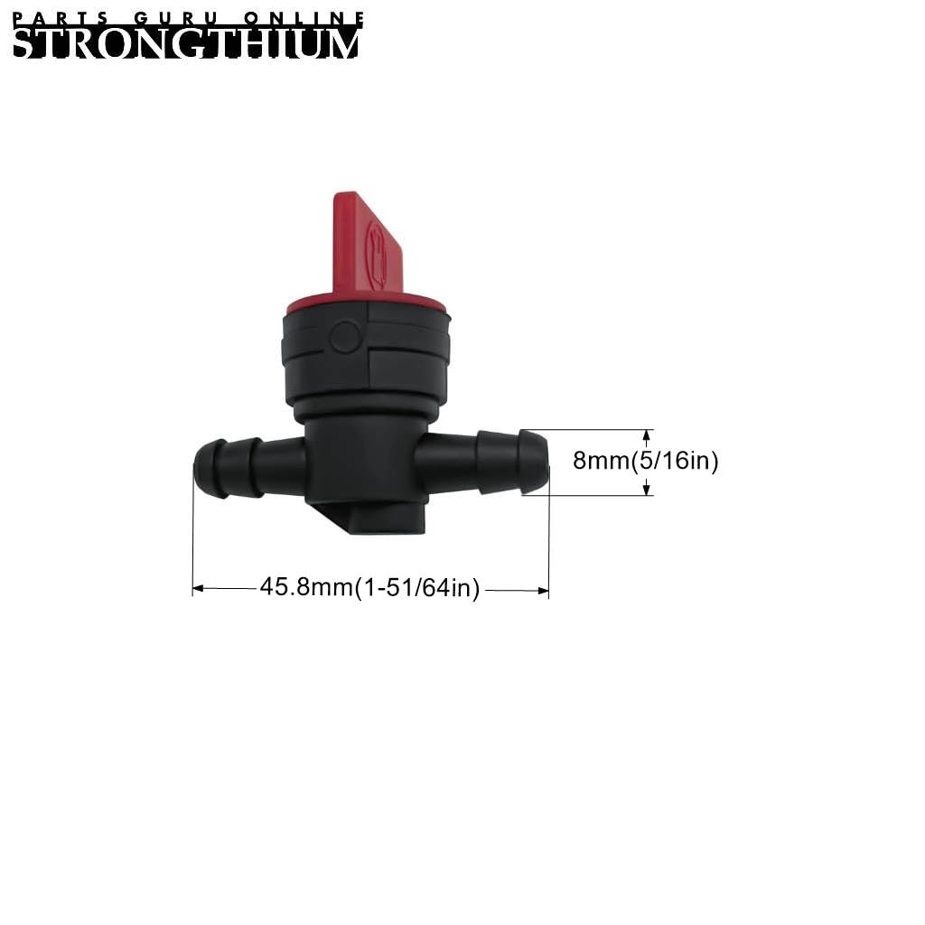 Strongthium 1/4 Gas Fuel Line Hose With Clamps Valve & Filters Kit