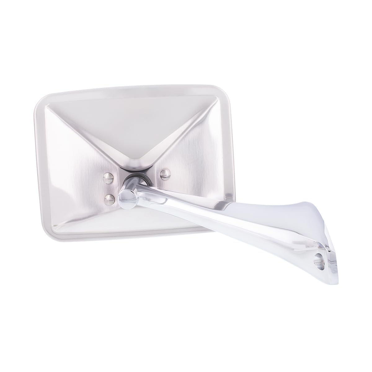 United Pacific 110748 Stainless Steel Exterior Mirror Set for 1970-72 Chevy/GMC Truck, Polished Mirror Head - Set of 2 (Flat Mirrors for L/H & R/H)