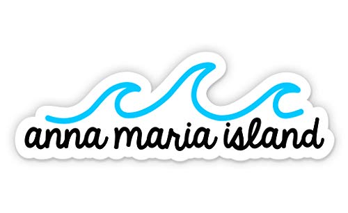 Squiddy Anna Maria Island - Vinyl Sticker for Car, Laptop, Notebook (4 Wide)