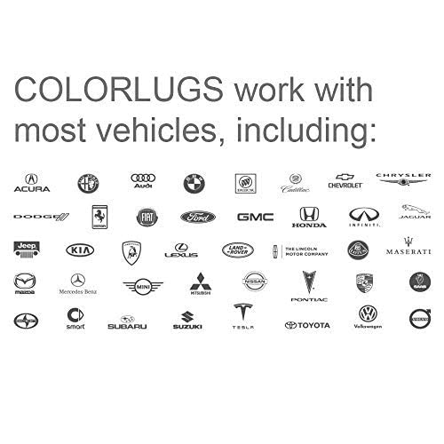Colorlugs Vinyl Lug Nut Cover | White | Flexible Fit Wheel Lug Nut Cap | Fits 17 Mm | Pack Of 25 | Includes Deluxe Extractor | Made In The Usa