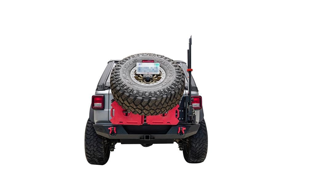 Paramount Automotive Gen 3 Tire Carrier for 18-21 Wrangler JL, Black Steel, Model 81-21501