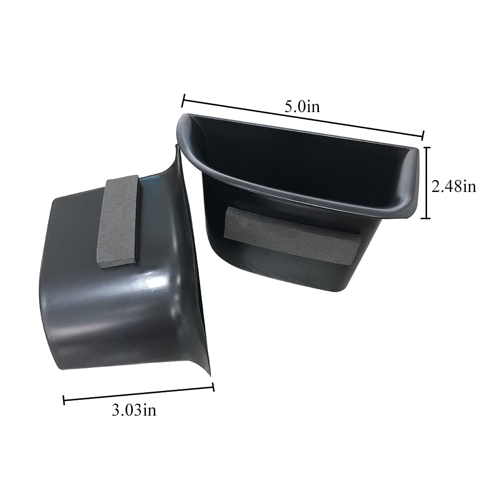 Vesul Front Row Door Organizer Tray Compatible With Lincoln Mkc 2015-2019 Armrest Storage Box Phone Container Door Grab Handle T