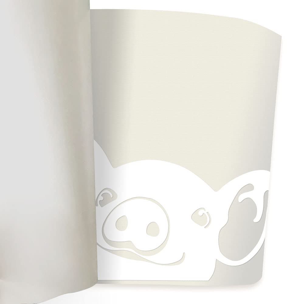 Wirester 6 Inch Clear Vinyl Decal Sticker Decoration For Car Window (Or Any Flat Surface) - Baby Pig (S2)