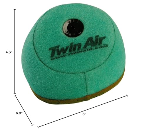 Twin Air 153215X Pre-Oiled Dual Foam Air Filter, Black