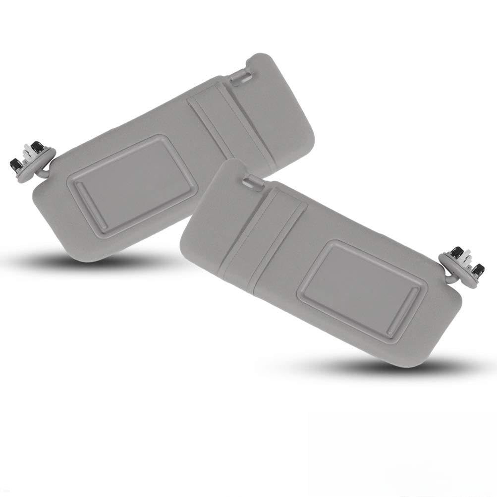 Scitoo Left And Right Sides Gray Sun Visor Fit For 2006-2011 For Toyota For Camry 74320-06800-B0,04002-30706-B0,74310-06770-B0,0