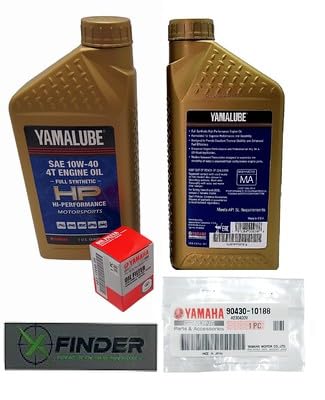 YamahaYZ 250 F/ 250 FB/ 250 FE (2003-2024) all Models Oil Filter Change Kit Yamaha Part# 5D3-13440-09-00 and 2 Quarts Hi Perform