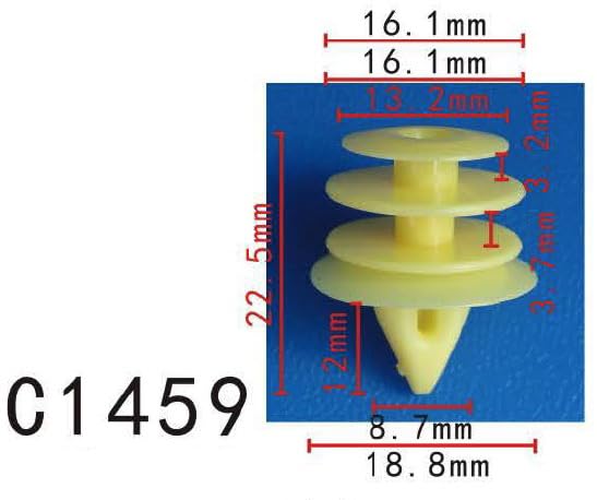 Autobahn88 Retainer Clip For Door Trim Molding, Compatible With Nissan (Oem: 76996R8215) (Pack Of 20)
