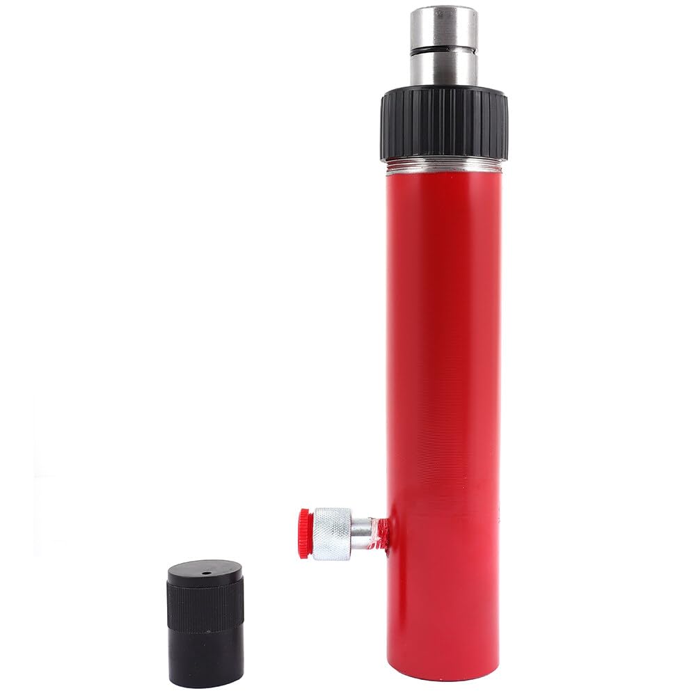 LSAILON 10 Ton Capacity Hydraulic Hand Pump Porta Powers Pump Porta Power Type Cylinder Hydraulic Jack - Red