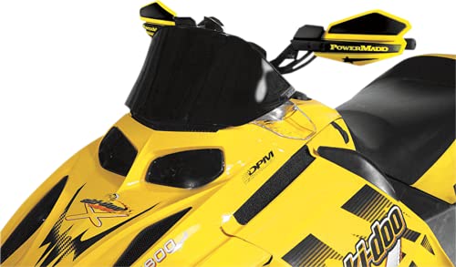 Powermadd 13021 Cobra Windshield For Ski Doo Rev - Black - Low Height