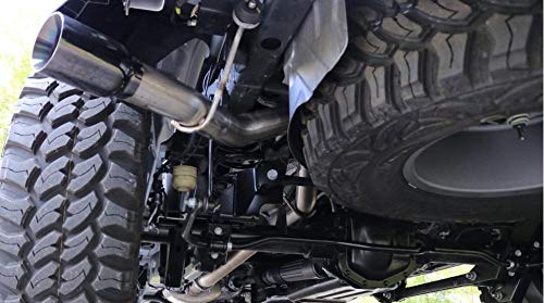 Corsa Exhaust 21060Blk Stainless Steel Cat Back Exhaust System Fits Jeep Gladiator Includes Muffer,Silver